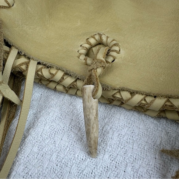 Hand Made! Deer Hide Leather Crossbody Bag - Picture 7 of 10